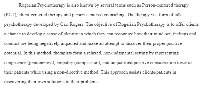 Rogerian Psychotherapy-Its Application to Difficult Clients