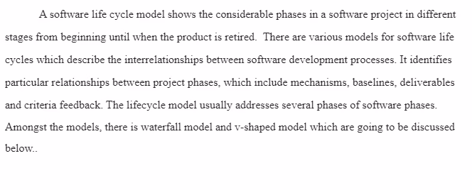 Software Development Life Cycle Models