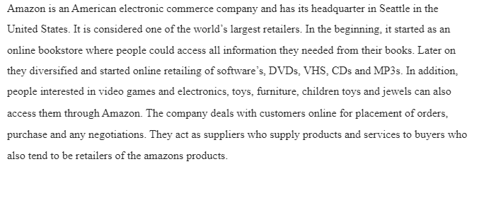 Supply Chain Analysis-Amazon