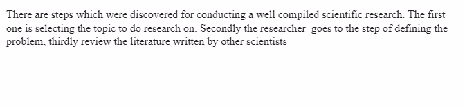 The Eight Steps of the Scientific Research Model