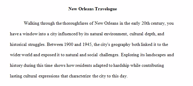 New Orleans Travelogue