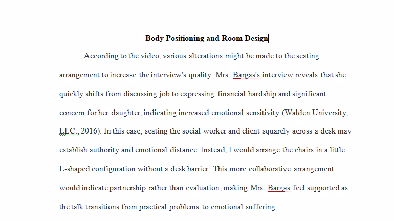 Body Positioning and Room Design