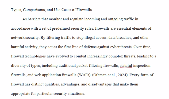 Firewall types